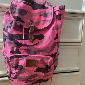 Victoria Secret PINK camo backpack!!